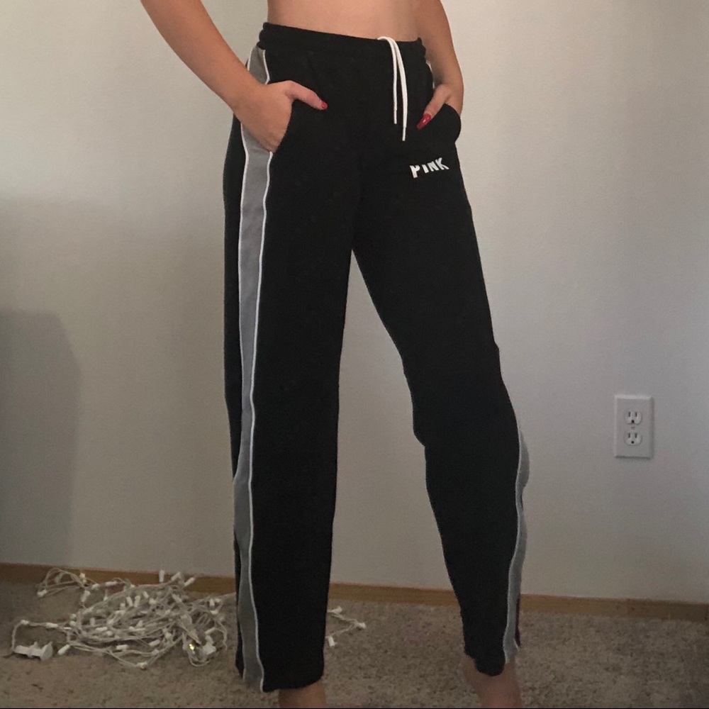 black sweats from pink
